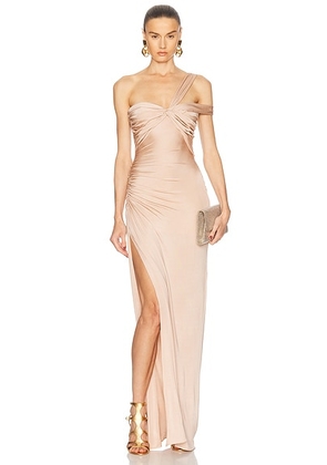 TOM FORD Stretch Evening Dress in Deep Oyster - Cream. Size 40 (also in ).
