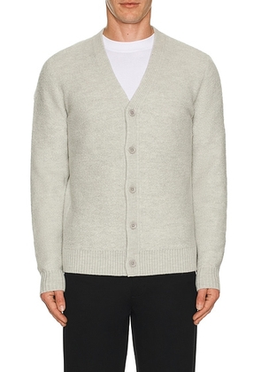 Reigning Champ Textured Boucle Turf Cardigan in Light Grey - Grey. Size XL/1X (also in ).