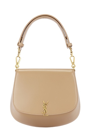 Saint Laurent Mini Nola Bag in Dark Toffee - Tan. Size all.