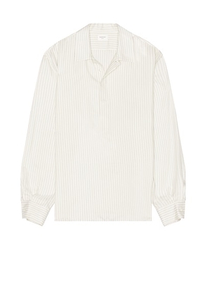 Saint Laurent Long Sleeve Shirt in Craie Noir - White. Size 38 (also in ).