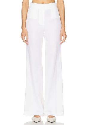 Stella McCartney Iconic Flared Trouser in Cream - Cream. Size 38 (also in 40).
