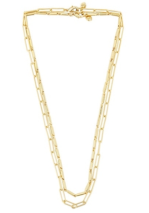 Roxanne Assoulin The Chain Reaction Short Duo Necklace in Gold - Metallic Gold. Size all.