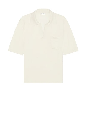 Saint Laurent Polo Manches Courtes in Ecru - Cream. Size L (also in ).