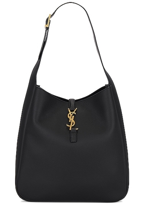 Saint Laurent Large Le 5 A 7 Hobo Bag in Nero - Black. Size all.