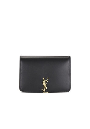 Saint Laurent Passport Case in Nero - Black. Size all.