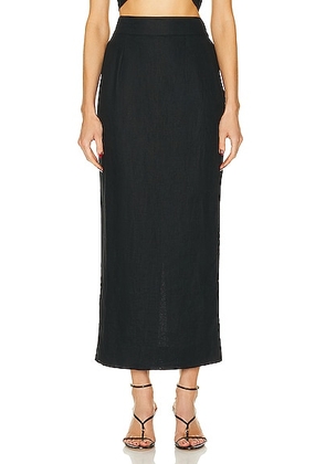 Posse Emma Pencil Skirt in Black - Black. Size M (also in L, S, XS).