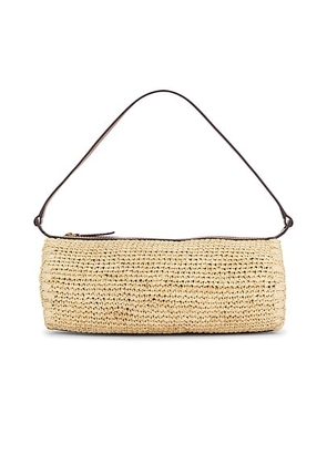 Staud Mini Taru Raffia Bag in Natural & Tan - Neutral. Size all.