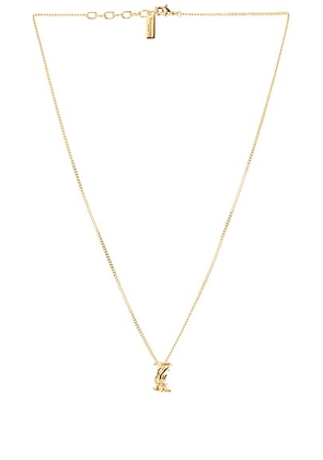 Saint Laurent YSL Necklace in Dore - Metallic Gold. Size all.