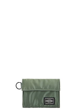 Porter-Yoshida & Co. Tanker Wallet in Sage Green - Green. Size all.