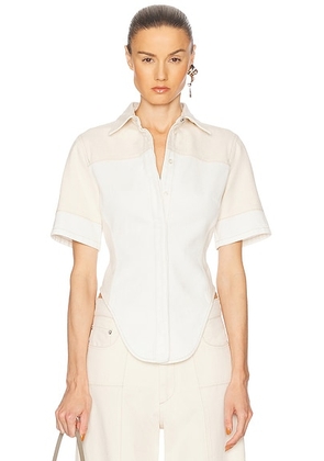 Sportmax Quarto Top in Ivory - Ivory. Size 8 (also in 4).