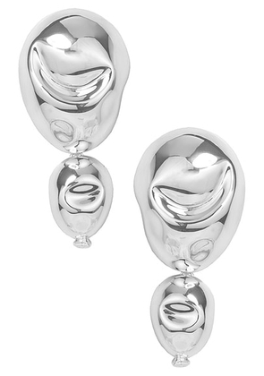 SORDO Oriente Earrings in Silver Plated Brass - Metallic Silver. Size all.