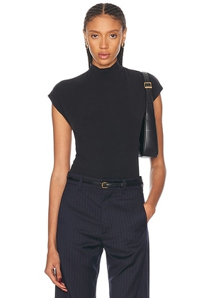 SABLYN Cove Mock Neck Tank Top in Black - Black. Size XS (also in ).