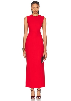 SEV Sleeveless Midi Dress in Red - Red. Size 34 (also in 36, 40).