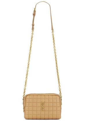 Saint Laurent Mini Camera Bag in Natural Tan - Tan. Size all.