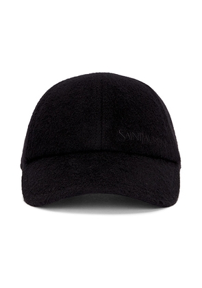 Saint Laurent Baseball Hat in Black - Black. Size 57 (also in 59).