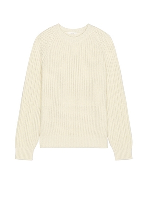 The Row Adonis Pullover Sweater in Ivory - Ivory. Size L (also in M, S, XL/1X).