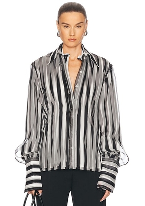 Sportmax Sumero Top in Black - Black,White. Size 0 (also in 2, 6).