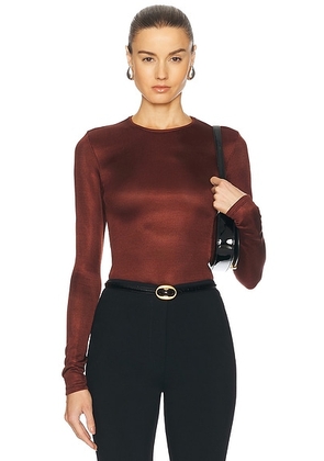 TOVE Mayra Top in Burgundy - Brick. Size M (also in XS).