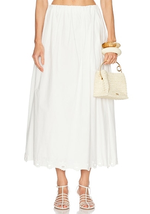 Posse Antoinette Skirt in Vintage White - White. Size L (also in ).