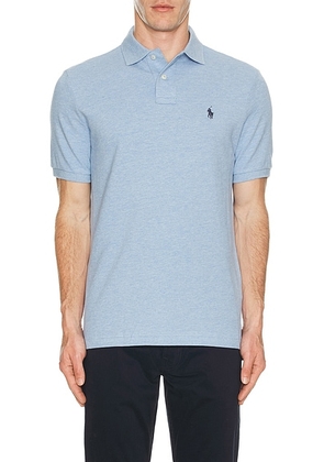 Polo Ralph Lauren Short Sleeve Mesh Polo in Isle Heather - Blue. Size XL/1X (also in ).