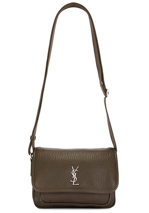 Saint Laurent Niki Small Messenger in Light Musk - Green. Size all.