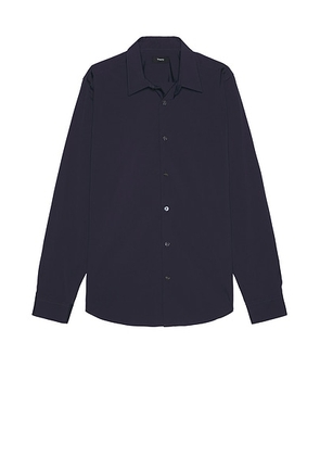 Theory Sylvain Wealth Shirt in Eclipse - Navy. Size L (also in M, XXL/2X).