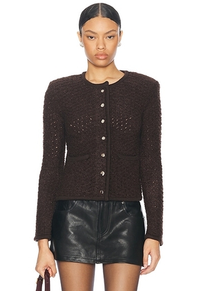 Staud Lisson Jacket in Earth - Brown. Size M (also in ).