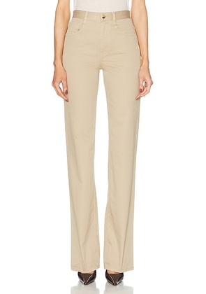 Saint Laurent Straight Leg Pant in Safari Beige - Tan. Size 24 (also in 26, 27, 28, 29).