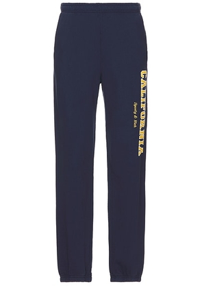 Sporty & Rich California Sweatpant in Navy - Blue. Size L (also in S).