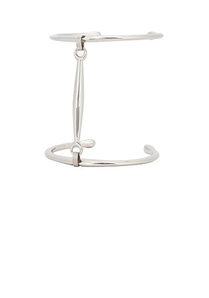 TOM FORD Arrow Armlet in Silver - Metallic Silver. Size L (also in M).