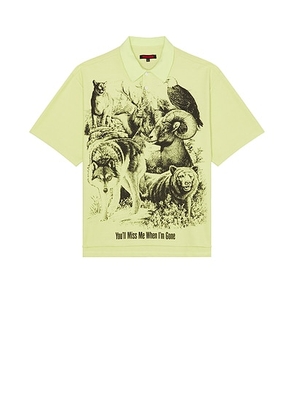 Pleasures Revival Boxy Polo in Mint - Mint. Size L (also in ).