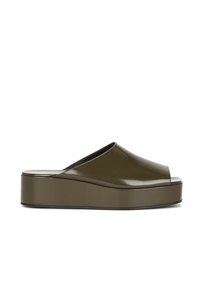 The Row Emi Flatform Sandal in Khaki - Olive. Size 42 (also in ).