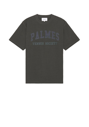 Palmes Ivan T Shirt in Charcoal - Grey. Size M (also in S).