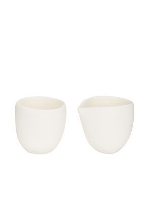 Tina Frey Designs Creamer & Sugar Set in White - White. Size all.
