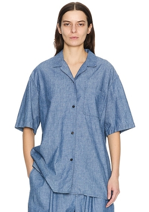 The Row Jorge Shirt in Light Indigo - Blue. Size 0 (also in ).
