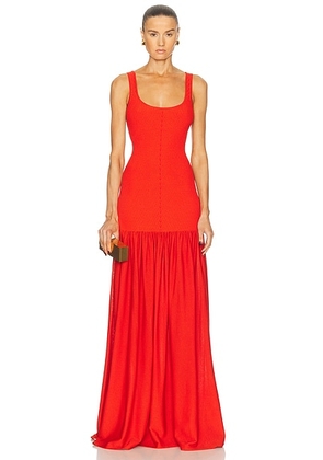 Retrofete Kennedi Knit Dress in Metallic Geranium - Red. Size XL (also in ).
