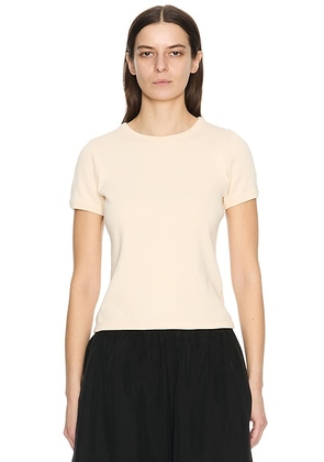 The Row Torya Top in Ivory - Ivory. Size M (also in S, XL, XS).