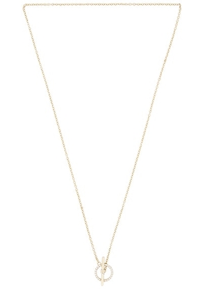 STONE AND STRAND Diamond Toggle Link Necklace in 10k Yellow Gold & White Diamond - Metallic Gold. Size all.