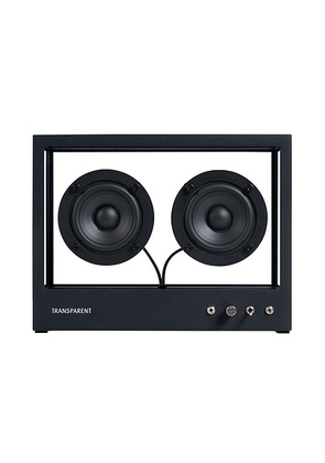 Transparent Small Speaker in Black - Black. Size all.