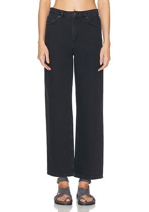 Skall Studio Maddy 32 Straight Leg Jeans in Washed Black - Black. Size 25 (also in 26, 31).