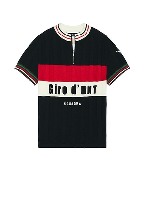 Rice nine ten Knitted Cycling Jersey in Black - Black. Size 1 (also in 2).