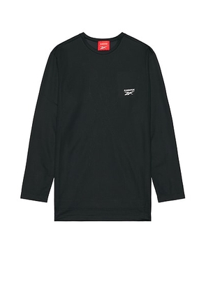 Reebok X Kanghyuk Stitched Logo Tee in Dark Grey - Black. Size S (also in XL).