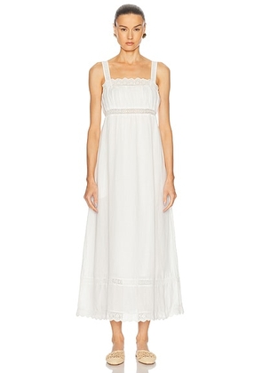 Posse Grace Shift Dress in Vintage White - White. Size L (also in S, XS).