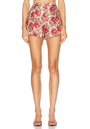 Posse Rosalie Short in Rose Bud - Red. Size L (also in ).