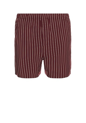Saint Laurent Calecon Vintage Short in Bordeaux Craie - Burgundy. Size L (also in ).