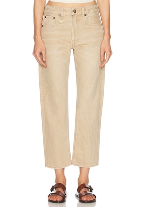 R13 Romeo Cropped Straight Leg in Harlyn Khaki - Neutral. Size 27 (also in ).