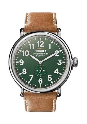 Shinola Runwell 47mm Watch in Green - Green. Size all.