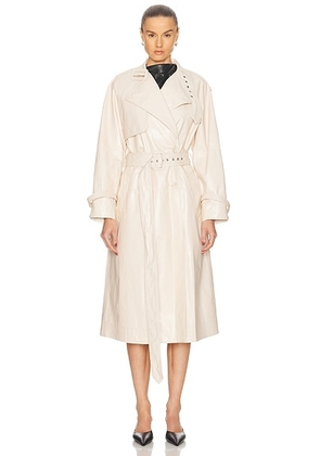 Proenza Schouler Sabina Coat in Ecru - Cream. Size 0 (also in ).