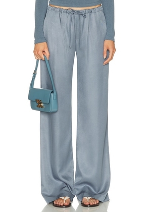 SABLYN Gemma Pull On Straight Leg Pant in Smoky Blue - Baby Blue. Size XS (also in L).
