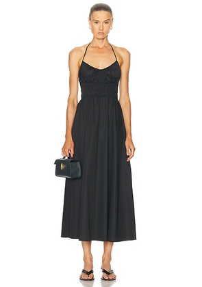 Solid & Striped The Lolita Dress in Noir - Black. Size L (also in M, S, XS).